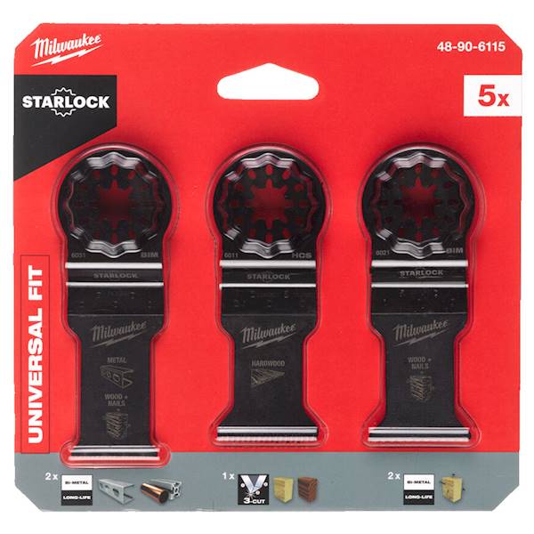 Zestaw brzeszczotów Multinarzędzie 5szt Milwaukee - 48906115