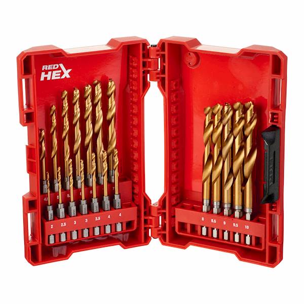 Wiertła do metalu HSS-G TIN 19szt HEX Milwaukee - 48894760