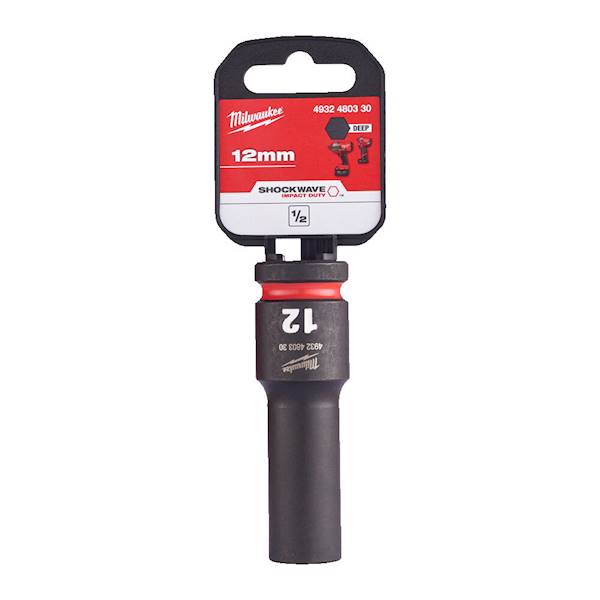 Nasadka udarowa 6-kątna DŁUGA 1/2 Milwaukee 12mm   4932480330