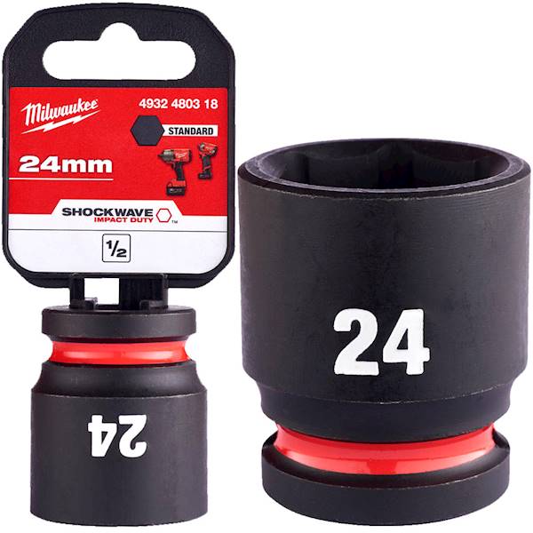 Nasadka udarowa sześciokątna 1/2 Milwaukee 24mm   4932480318