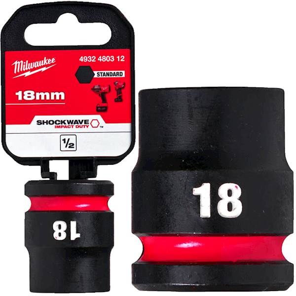 Nasadka udarowa sześciokątna 1/2 Milwaukee 18mm   4932480312