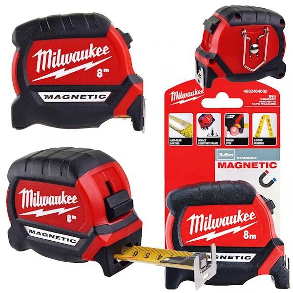 Miara zwijana magnetyczna 8M Milwaukee 4932464600