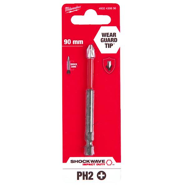 Bit udarowy PH2 90mm SHOCKWAVE Milwaukee - 4932430856