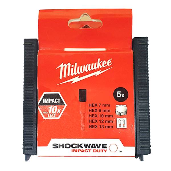 Zestaw nasadek SHOCKWAVE 1/4' 7-13mm Milwaukee - 4932352822
