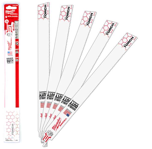 5x brzeszczot TORCH do metalu 300mm 18TPI Milwaukee - 48005789