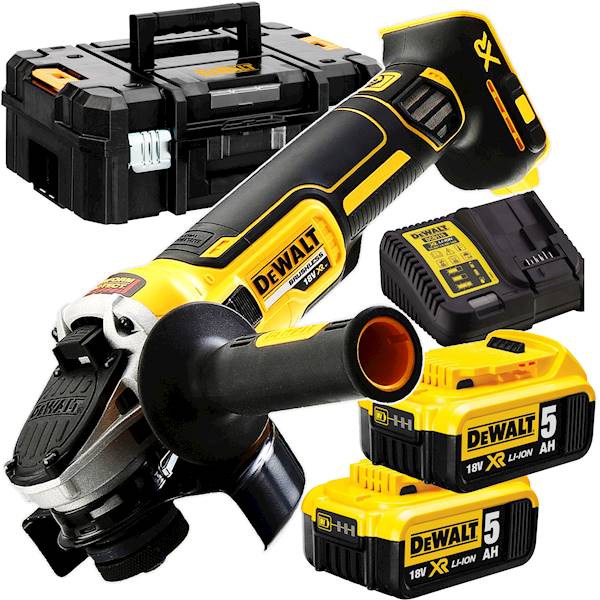 DeWalt DCG405P2 SZLIFIERKA AKUMULATOROWA 18V 2x5,0Ah
