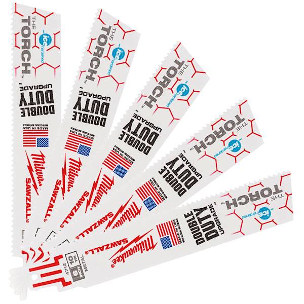 5x brzeszczot TORCH do metalu 150mm/2,5 Milwaukee - 48004712