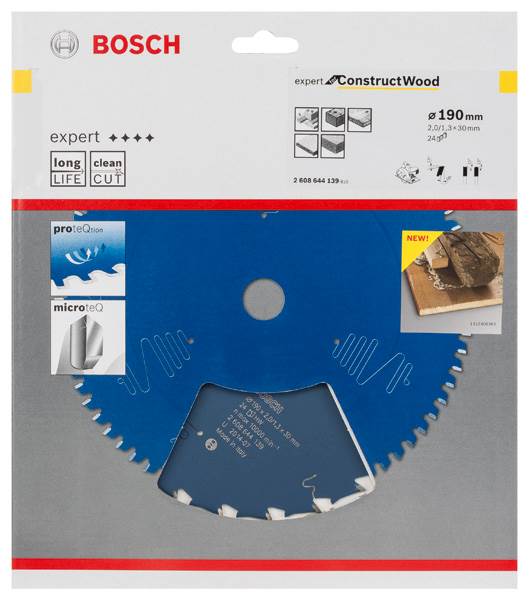 PIŁA TARCZOWA BOSCH EXP C WODD W 190X30X2,0 24Z  2608644139