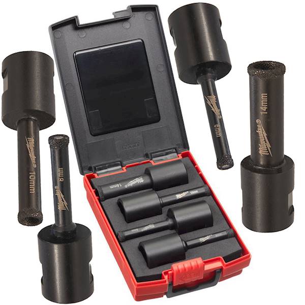 Zestaw otwornic diamentowych 8-14mm M14 Milwaukee - 4932471863