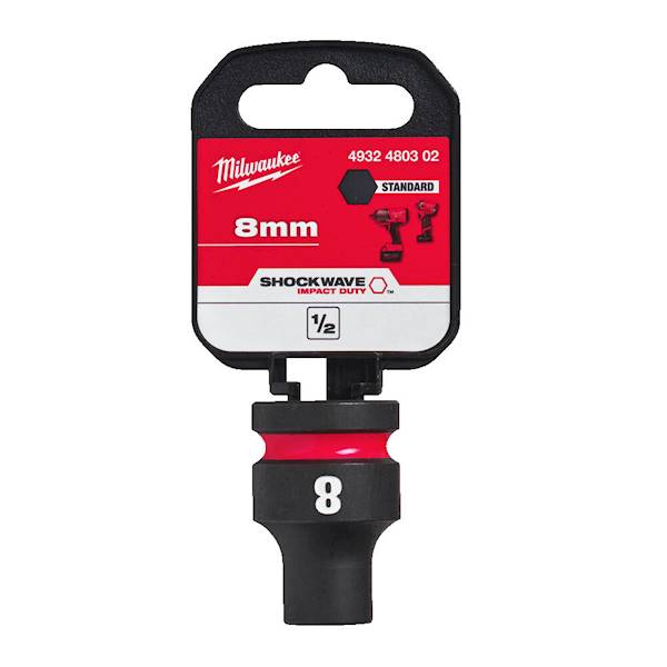 Nasadka udarowa sześciokątna 1/2 Milwaukee 8mm   4932480302