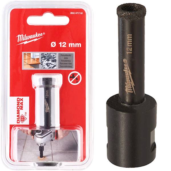 Otwornica diamentowa koronka gres 12mm M14 Milwaukee - 4932471762