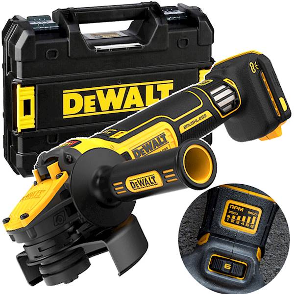 Szlifierka kątowa FLEXVOLT 18/54V DCG409VSNT -XJ  DeWALT regulacja obrotów