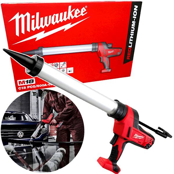 Pistolet wyciskacz do silikonu mas 600ml Milwaukee C18PCG/600A-0B   4933459638