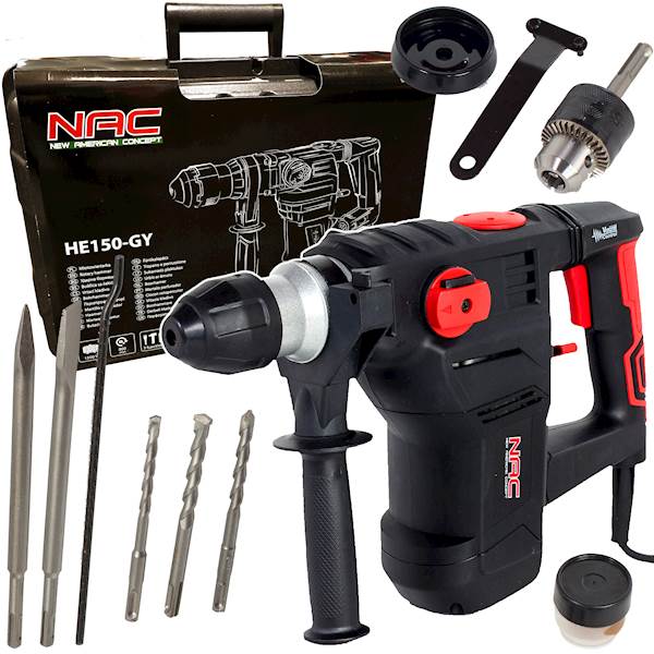 Młotowiertarka SDS+ NAC HE150-GY 1500W 5J