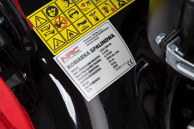 KOSIARKA SPALINOWA NAC    LS53-680-HS    NAPĘD     6,75 KM   53cm