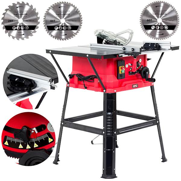 Piła pilarka stołowa NAC ST1-254-200-BD 58 × 84,5 cm 254mm 2000W