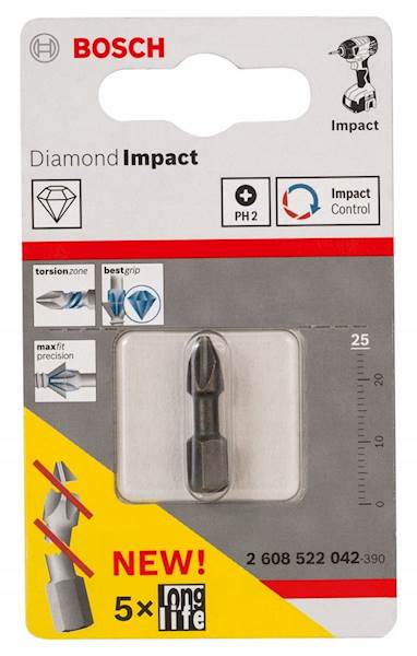 BIT BOSCH DIAMOND IMPACT PH2 / 25 1PC 2608522042