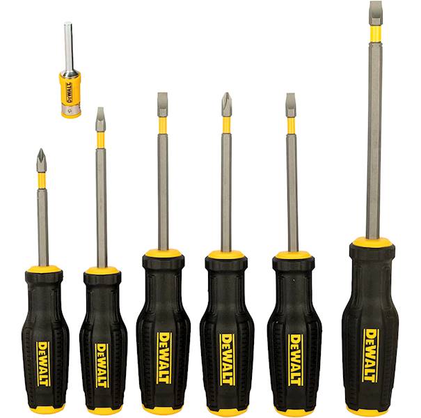 Zestaw wkrętaków PH1 PH2 Płaskie DeWalt 6sztuk   DWHT0-62056