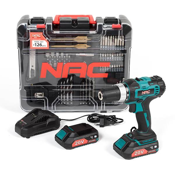 WIERTARKO - WKRĘTARKA NAC CDB2-40-S-LI-20V Wiertła Bity 2 x 2Ah