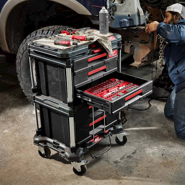 Skrzynia narzędziowa z 3 szufladami MILWAUKEE PACKOUT3   4932472130