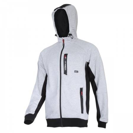 BLUZA Z KAPTUREM SZARO-CZARNA XXL LAHTI  L4012605