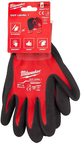 Rękawice robocze antyprzecięciowe Milwaukee Level 1/A roz. 9/L - 4932471417