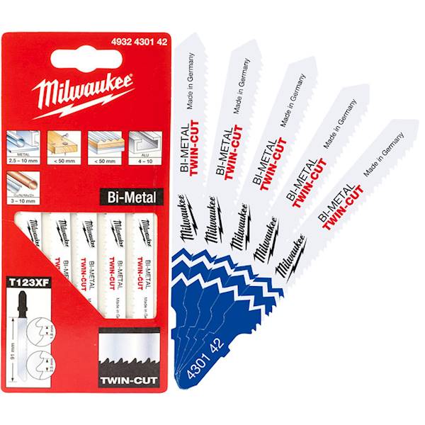 Brzeszczoty do wyrzynarki T Metal Drewno Milwaukee - 4932430142