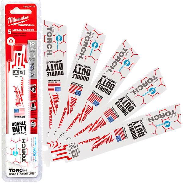 5x brzeszczot TORCH do metalu 150mm/2,5 Milwaukee - 48004712