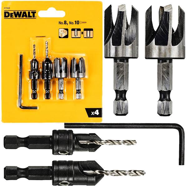 Zestaw pogłębiaczy 4szt 8-12,7mm DeWalt DT7620 -QZ   DT7620-QZ