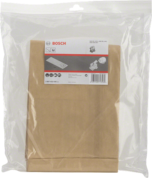 WORKI DO GAS 35 PAPIEROWE 5 SZT BOSCH 2607432035