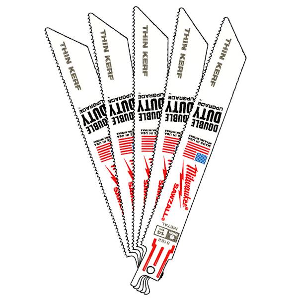 5x Brzeszczot stal 150mm 14TPI Milwaukee THINKERF - 48005182