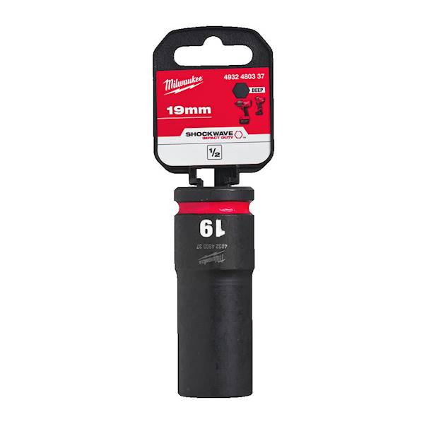 Nasadka udarowa 6-kątna DŁUGA 1/2 Milwaukee 19mm   4932480337