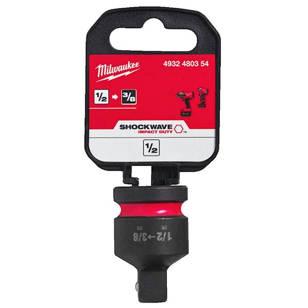 Przelotka adapter redukcja udar z 1/2" na 3/8" Milwaukee   4932480354