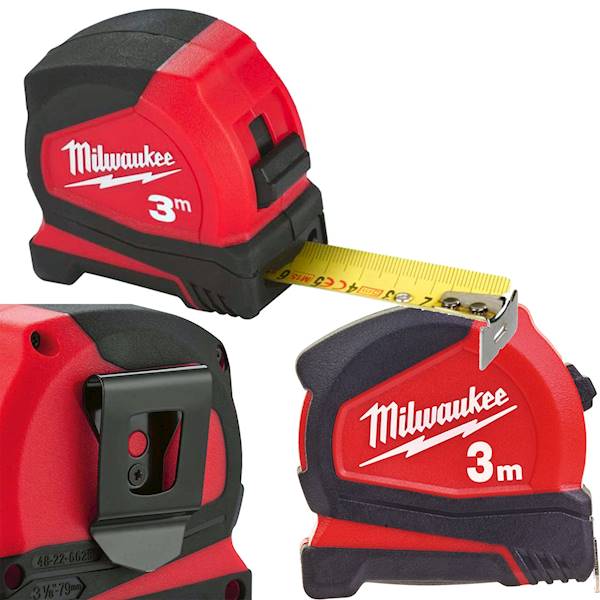 Miara taśma miernicza zwijana 3M Milwaukee 16mm   Pro Compact   4932459591