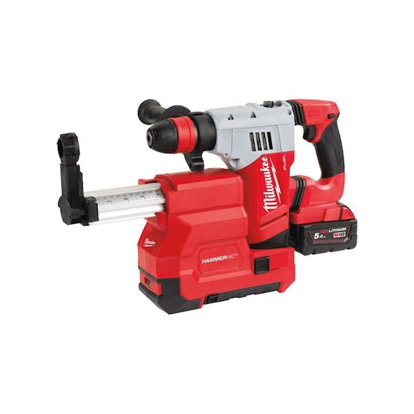 Młotowiertarka akumulatorowa Milwaukee + Odsysacz   M18 CHPXDE-502C  -  4933448180