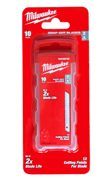 Ostrza zapasowe łamane 9 mm Milwaukee 10szt. - 4932480106