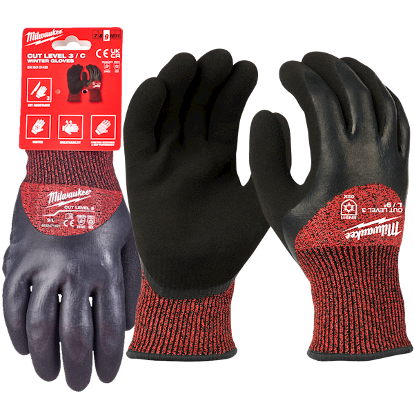 Rękawice zimowe CUT LEVEL 3/C Milwaukee 10/XL - 4932471349