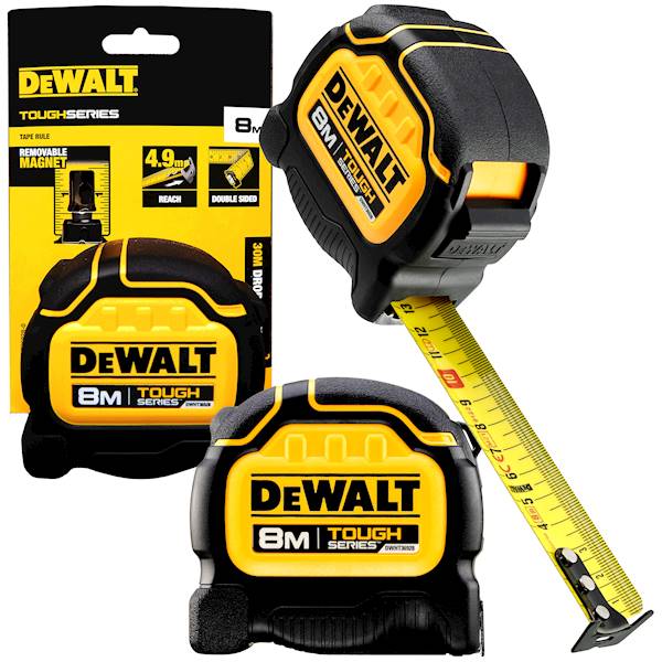 Miara taśma miernicza z MAGNESEM DeWalt 8M   DWHT36928-0
