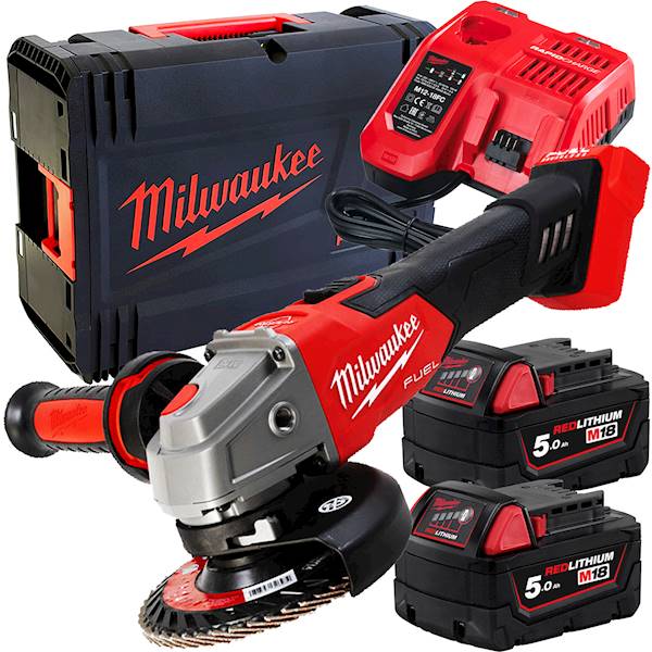 Szlifierka kątowa Milwaukee M18FSAG125XB-502X 2x5Ah - 4933478430