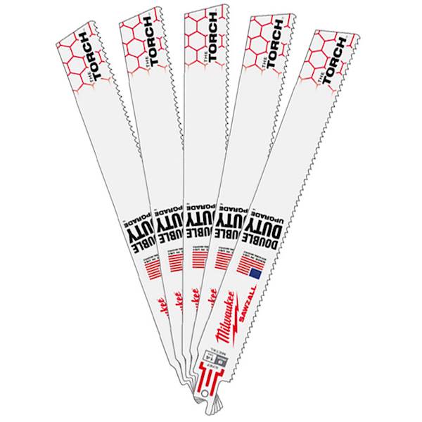 5x brzeszczot TORCH do metalu 230mm 14TPI Milwaukee - 48005787