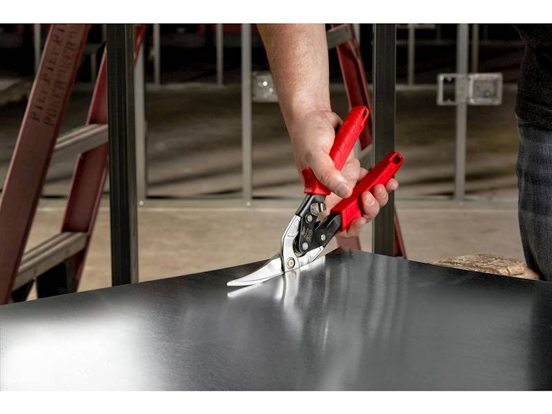 Nożyce do cięcia blachy lewe długie odgięte Milwaukee - 48224538