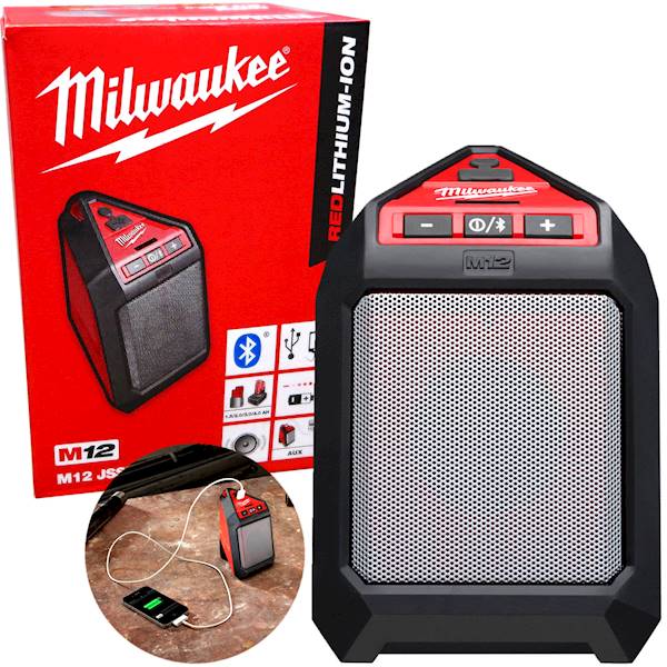 Głośnik Bluetooth Powerbank Milwaukee M12JSSP-0 - 4933448380
