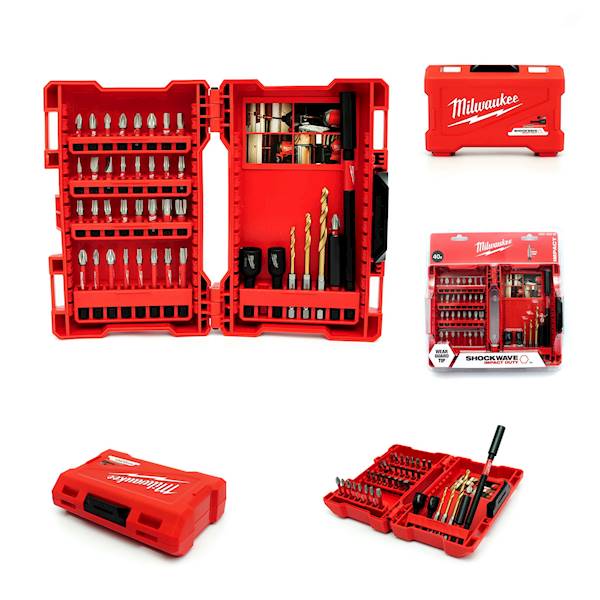 Zestaw bitów 40szt. SHOCKWAVE Milwaukee 4932430908 Udarowe !