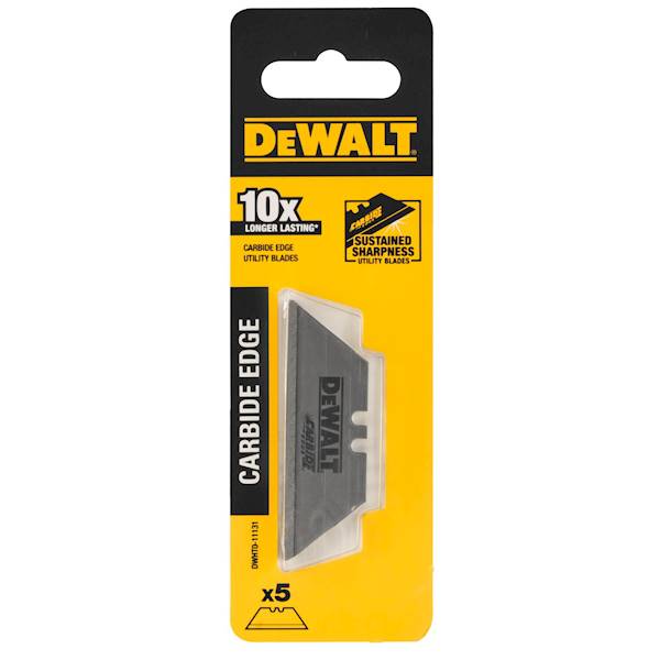 Ostrza do noża trapezowe 5szt DeWalt Carbide   DWHT0-11131