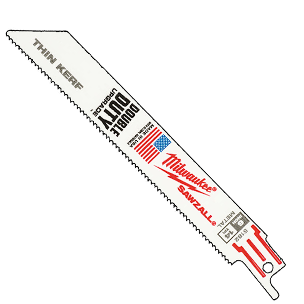 5x Brzeszczot stal 150mm 14TPI Milwaukee THINKERF - 48005182