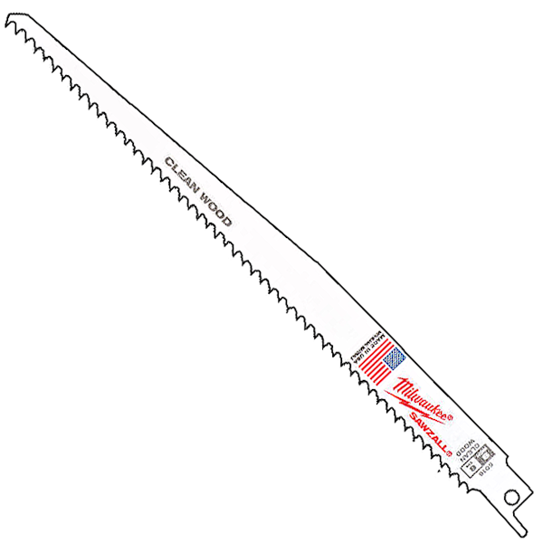 5x Brzeszczot drewno plastik 230mm 6TPI Milwaukee - 48005016