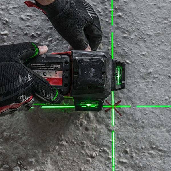 Laser krzyżowy 360° Milwaukee M12 3PLKIT-401 ZIELONY