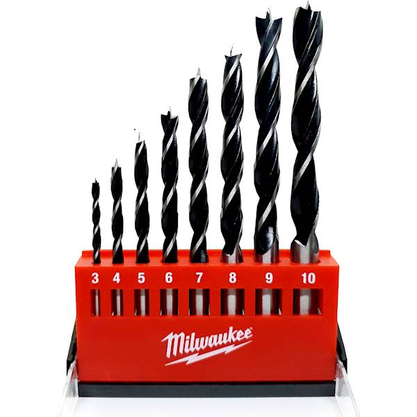 Zestaw wierteł do drewna 3-10mm 8szt Milwaukee - 4932352466