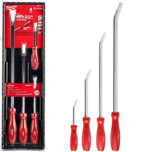 Łyżki dźwignie do podważania łomy Milwaukee 4szt - 48229214