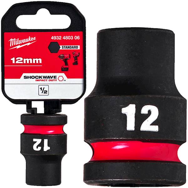 Nasadka udarowa sześciokątna 1/2 Milwaukee 12mm   4932480306